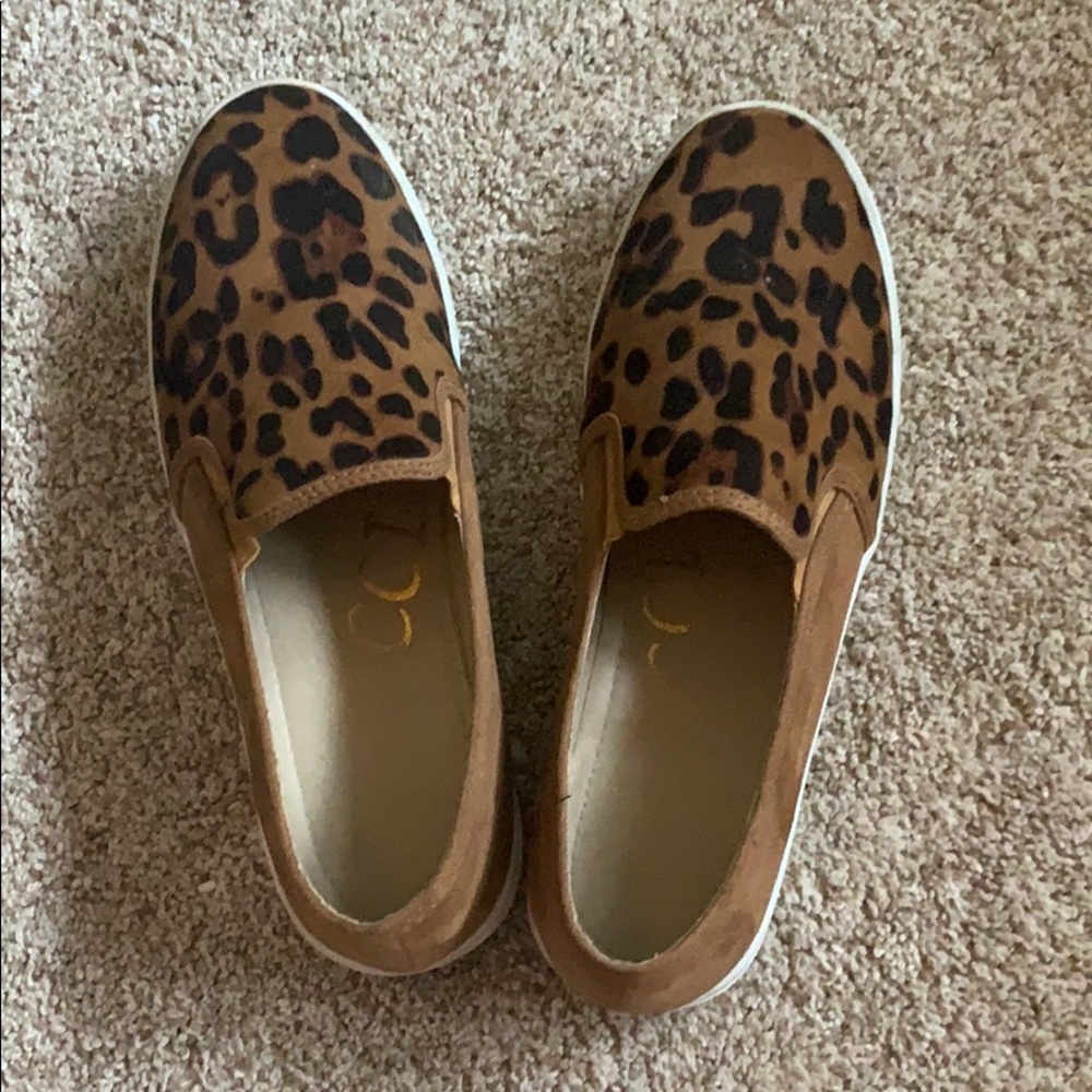 Cheetah 1inch platform slips on